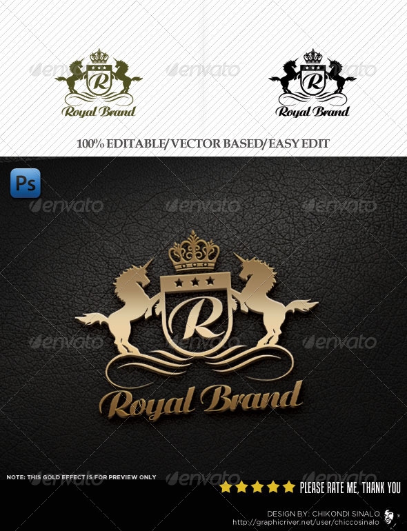 Royal Brand Logo Template by chiccosinalo | GraphicRiver