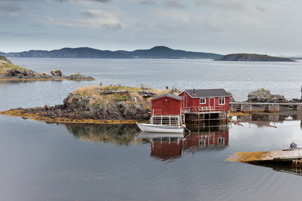 Newfoundland fishing shacks NL Atlantic Canada