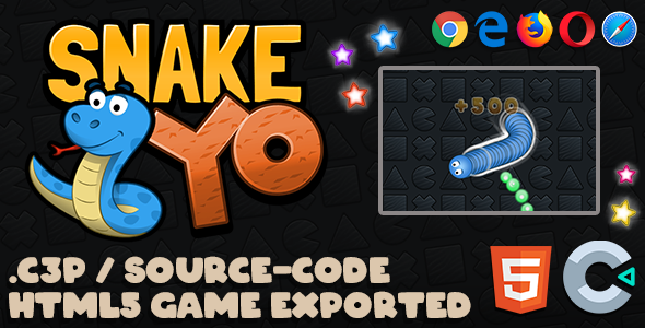 [DOWNLOAD]Snake YO HTML5 Game - With Construct 3 File