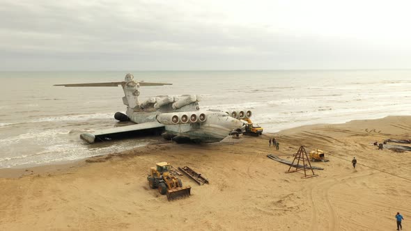 Lunclass Ekranoplan a Formerly Topsecret Soviet Naval Vessel alt
