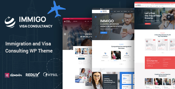 Immigo – immigration and Visa Consulting WordPress Theme