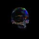 Refractive Crystal Skull Spinning loop - VideoHive Item for Sale