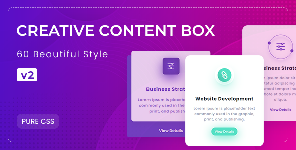 Collection set of CSS3 Content Box