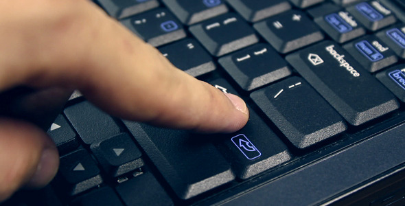 Finger Typing Enter Key