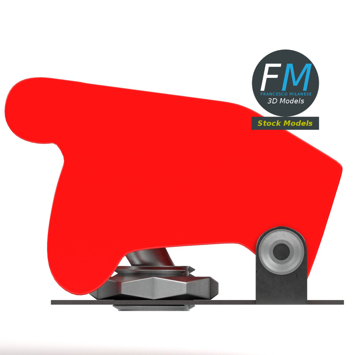 Toggle switch with guard by 3DOcean