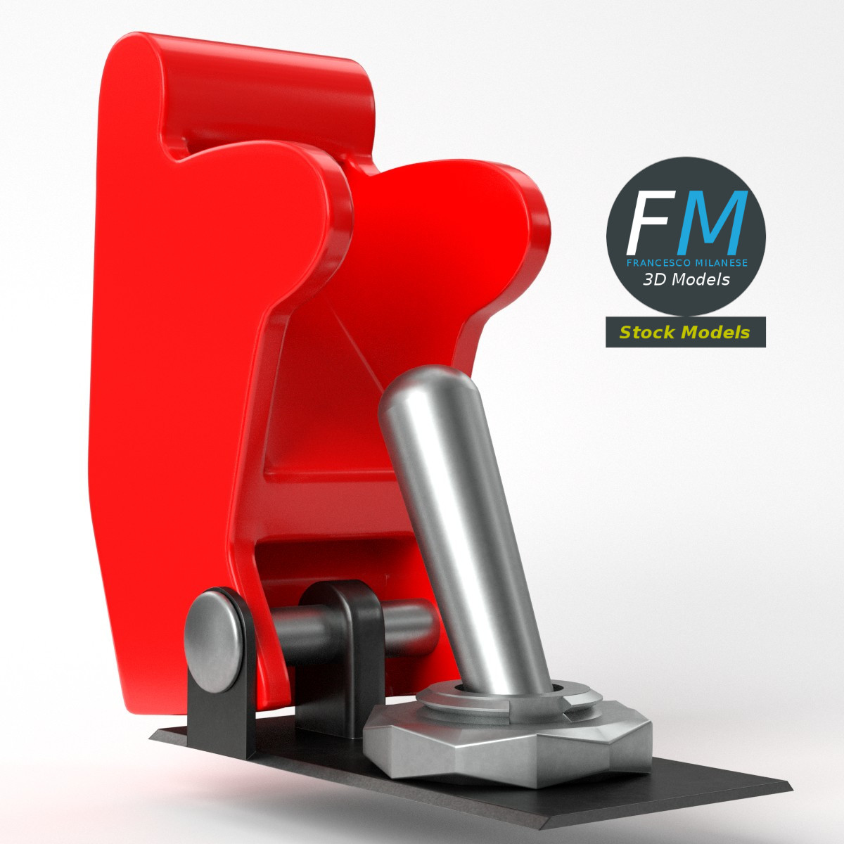 Toggle switch with guard by 3DOcean