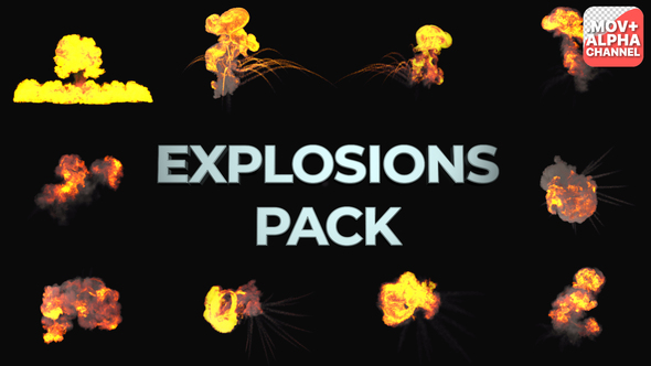 Realistic Explosions Pack | Motion Graphics