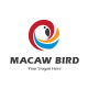 Abstract Macaw Circle Logo