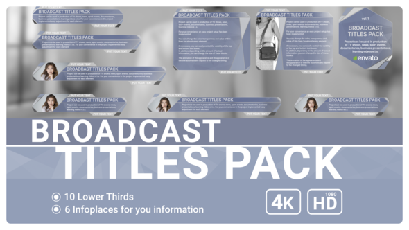 Broadcast Titles Pack