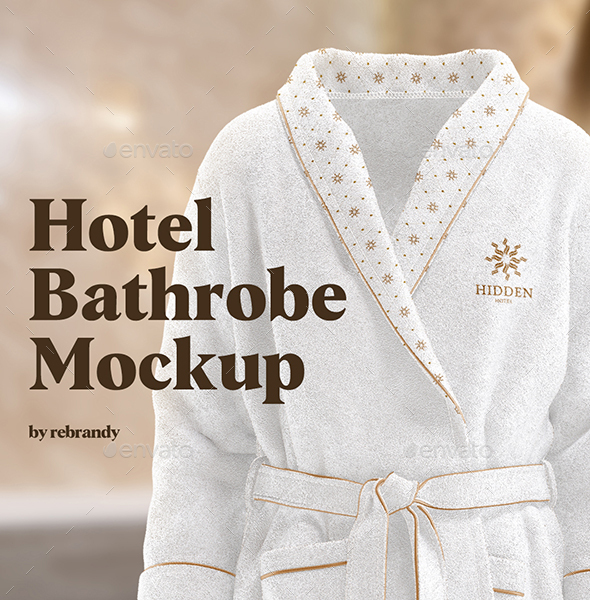 Hotel Bathrobe Mockup, Graphics GraphicRiver