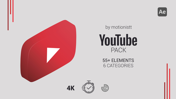 YouTube Pack broadcast-packages template preview