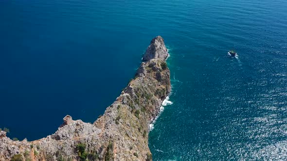 Alanya Castle Alanya Kalesi Aerial View of Mountain alt