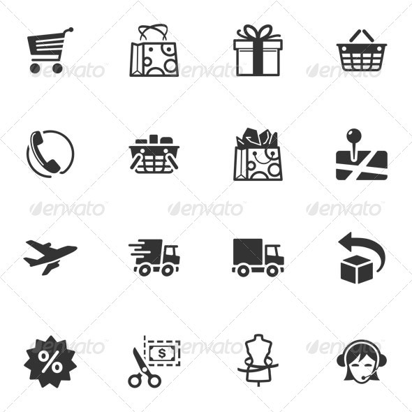 Shopping and E-commerce Icons - Web Icons