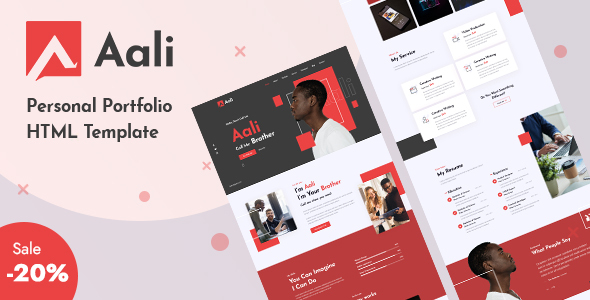 Aali - Personal Portfolio Template