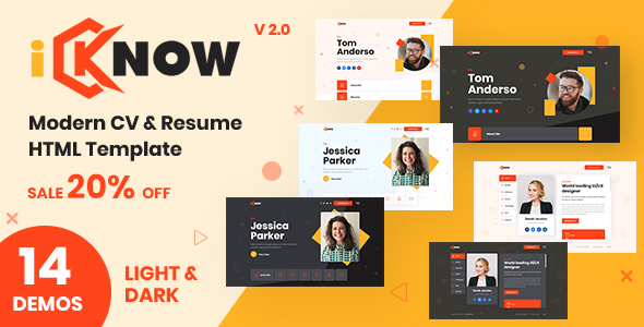 iKnow - Personal Portfolio HTML Template