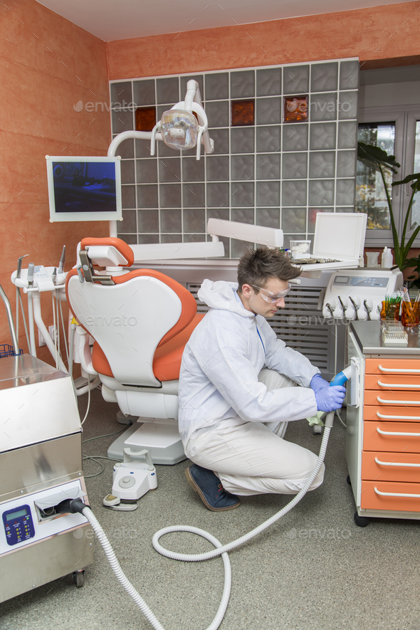 Cleaning of dental office Stock Photo by BGStock72 PhotoDune