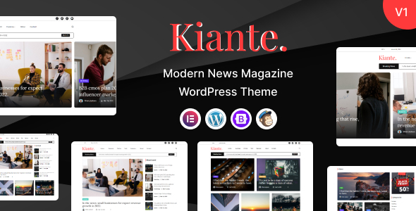 Kiante - News Magazine WordPress Theme