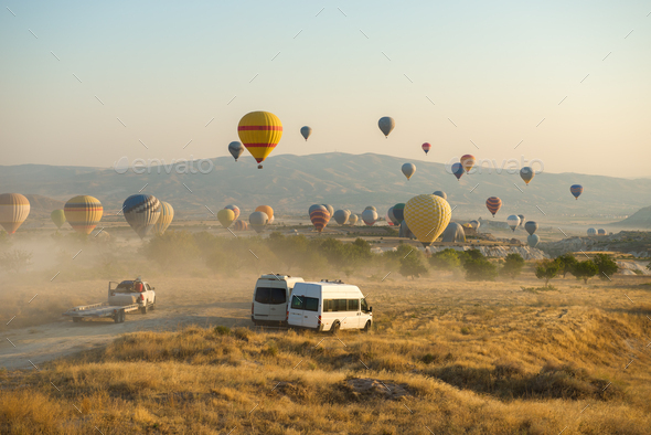 The balloons are landing - Stock Photo - Images