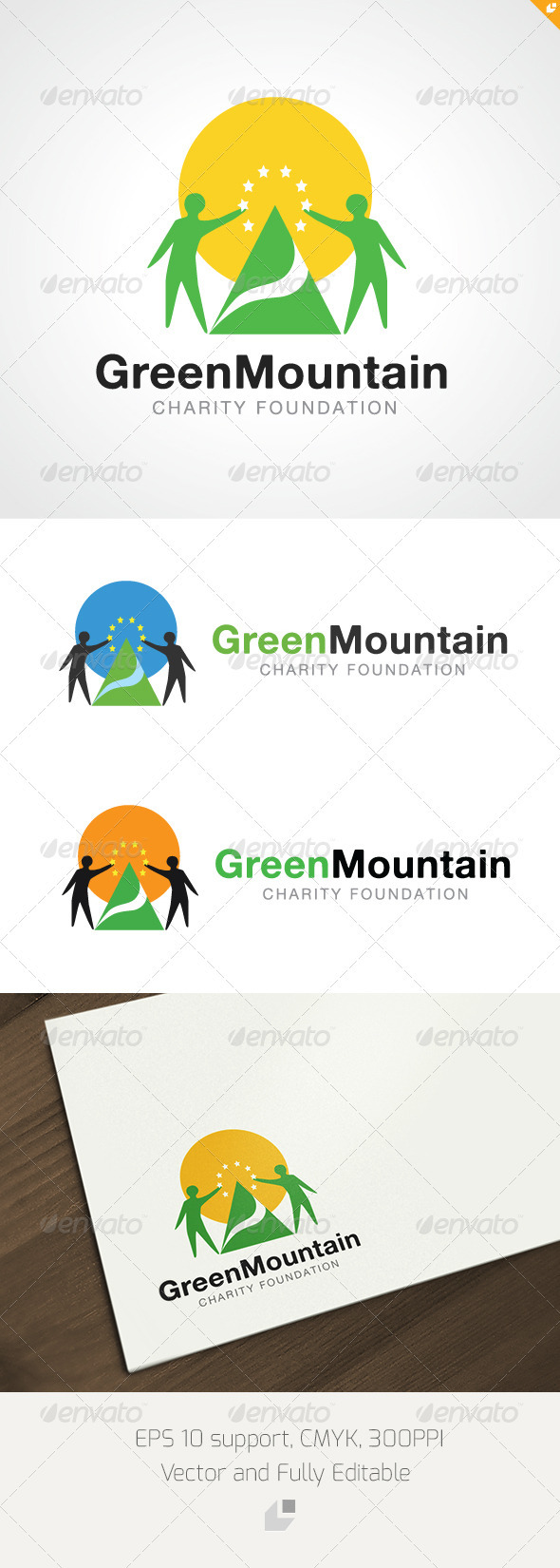 Geren Mountain Charity Foundation Logo - Nature Logo Templates