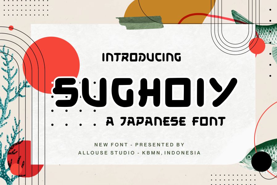 Sughoiy A Japanese Bold Font, Fonts GraphicRiver