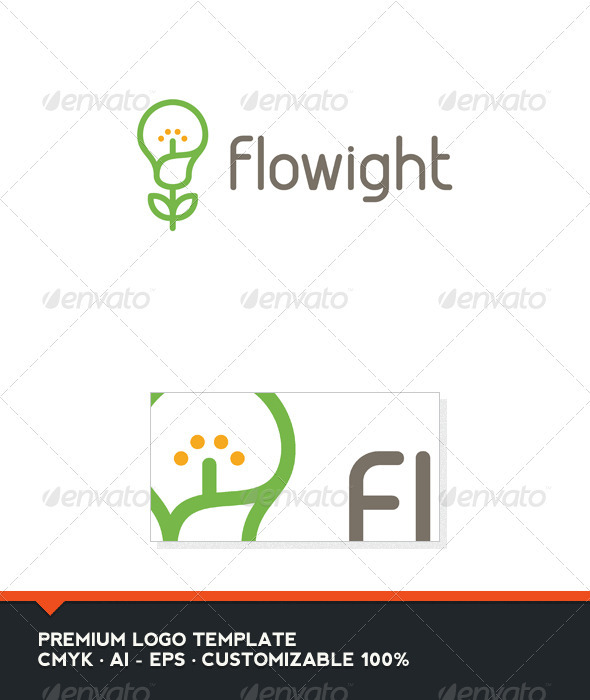 Flowight Logo Template - Nature Logo Templates