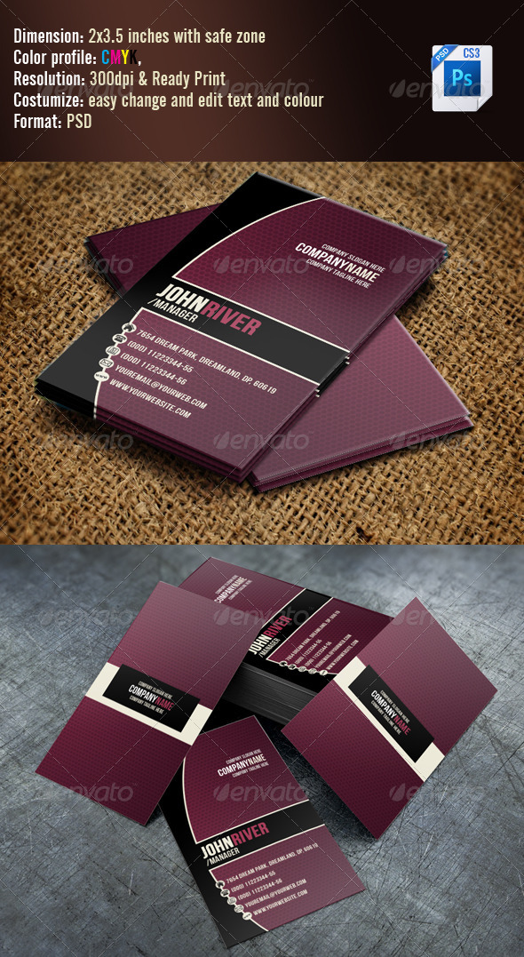 Simple Violet Business Card - Creative Business Cards