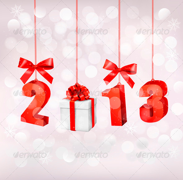 Happy new year 2013 New year design template - Christmas Seasons/Holidays