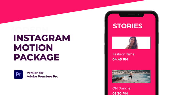 Modern Motion Pack for Instagram | Premiere Pro - MOGRT