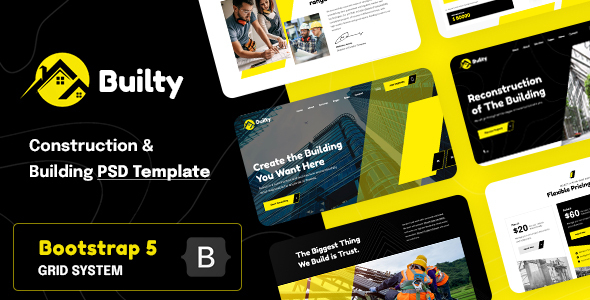 Builty | Construction & Building PSD Template