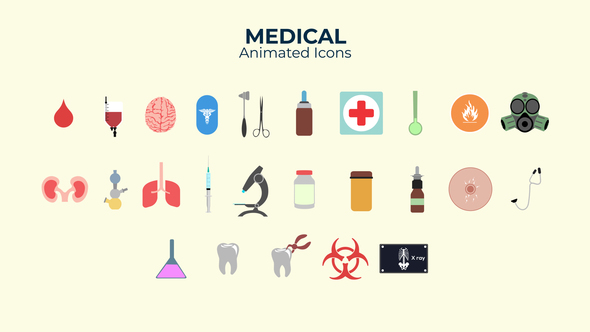 Medical Flat Design Icons