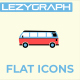 Transportation Flat Design Icons - VideoHive Item for Sale