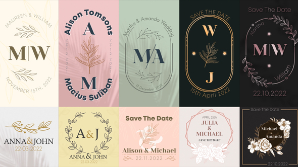 Wedding Titles for Social Media Titles template preview