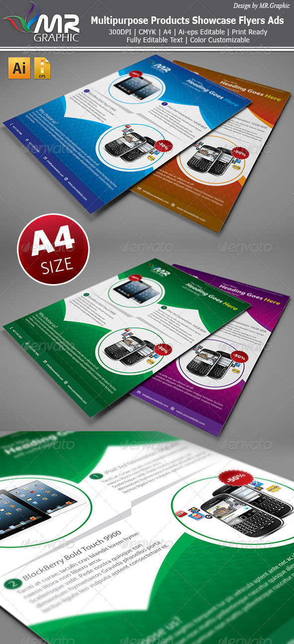 Multipurpose Products Showcase Flyer - Commerce Flyers