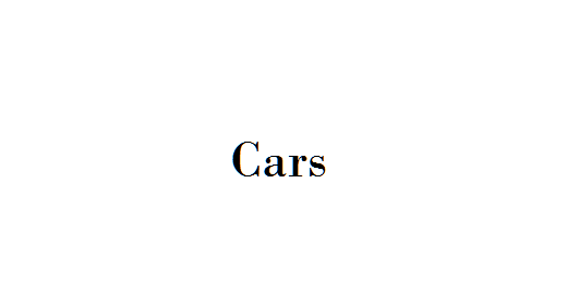 Cars