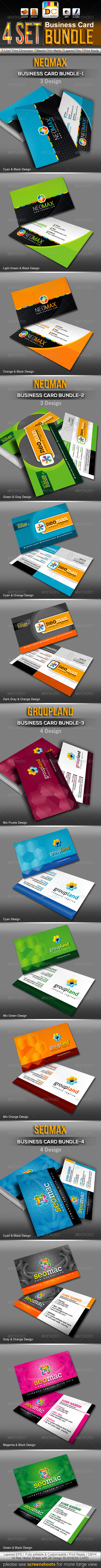Corporate Business Card Mega Bundle Pack - Corporate Business Cards