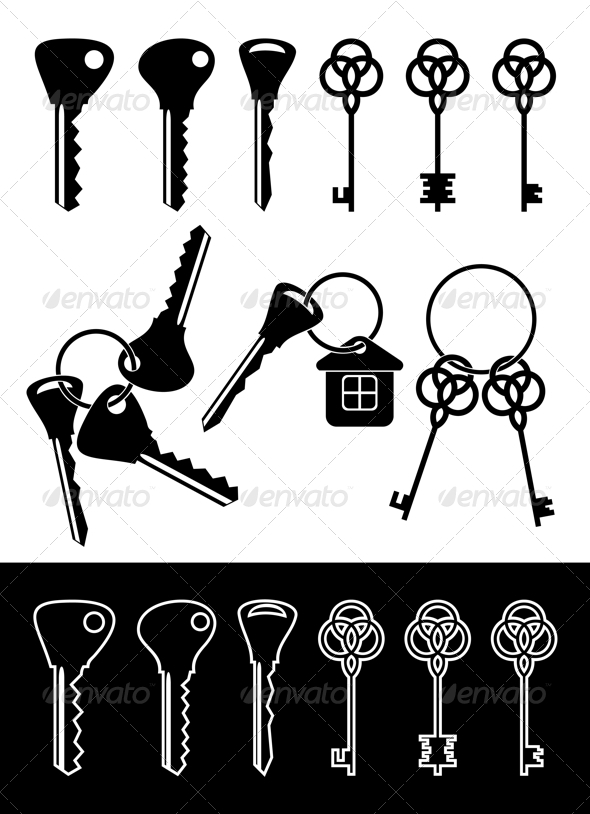 Different keys. - Objects Vectors