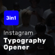 Instagram Typography Opener - VideoHive Item for Sale