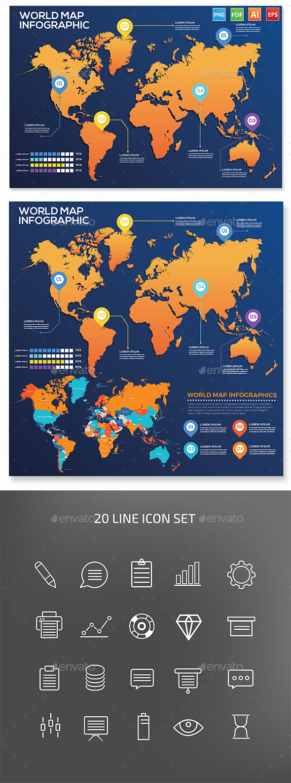 [DOWNLOAD]World Map Infographics