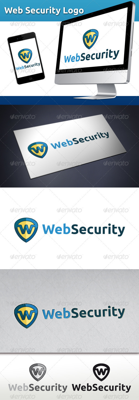 Web Security Logo - Letters Logo Templates