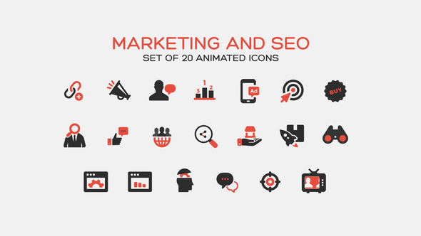 Marketing and SEO Icons