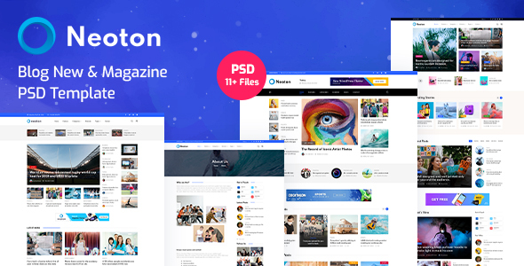 Neoton - Blog News & Magazine PSD Template