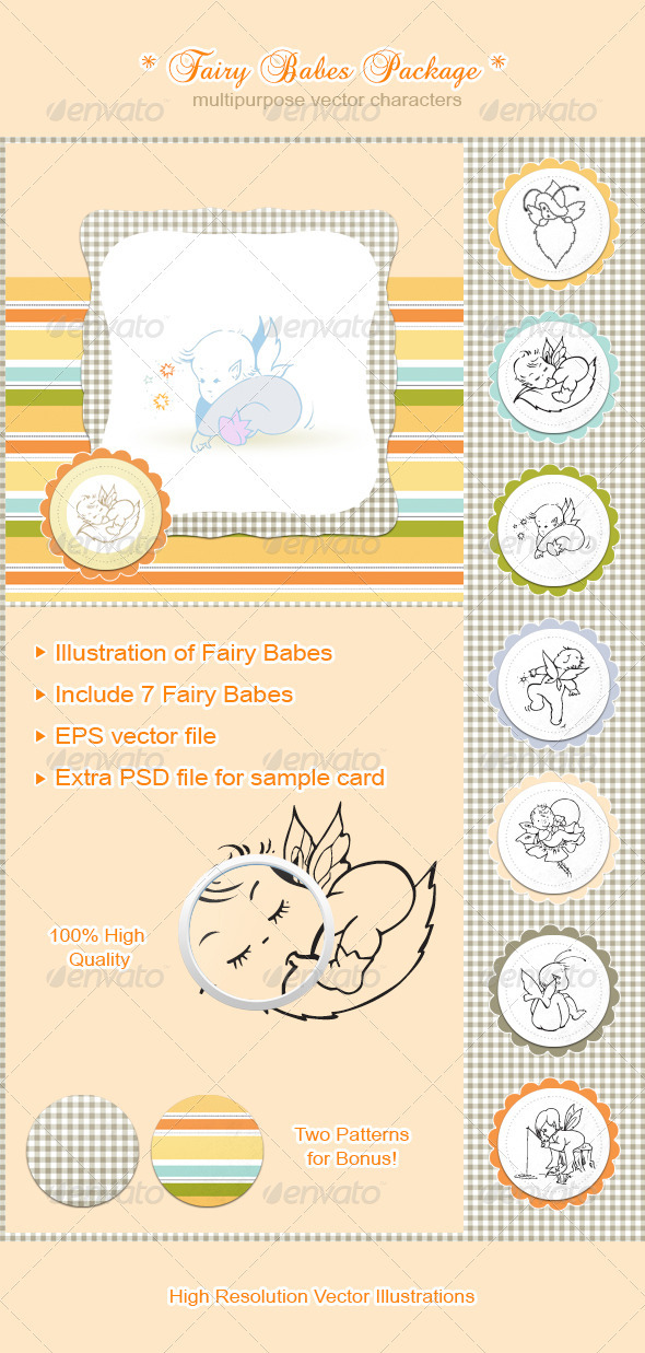 Fairy Babes Package - Characters Vectors