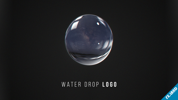 Water Drop Splash Ripple Logo