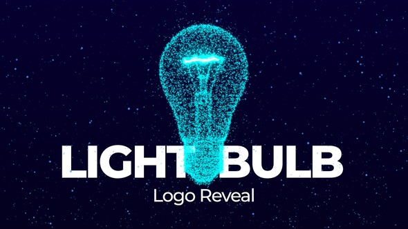 Light Bulb Idea Logo Reveal