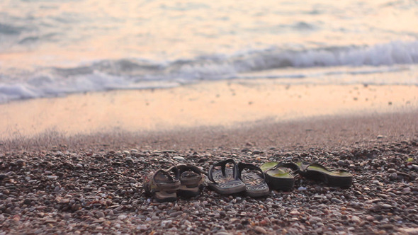 Sandals on the Beach