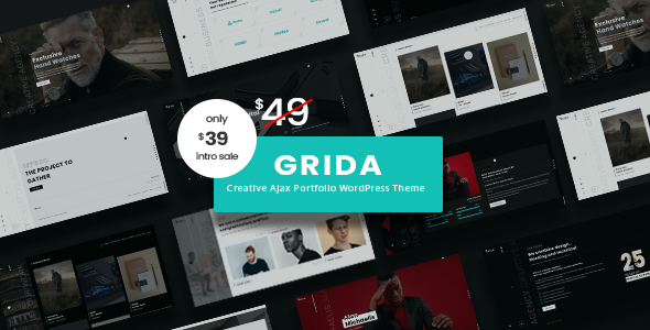 Grida - Ajax Portfolio WordPress Theme
