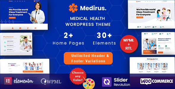 Medirus – Medical Health WordPress Theme