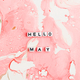 HELLO MAY beads message typography on pink - PhotoDune Item for Sale