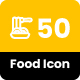 50 Food & Baverage Icon Set