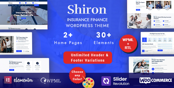Shiron - Insurance Finance WordPress Theme